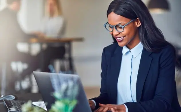 Woman with laptop